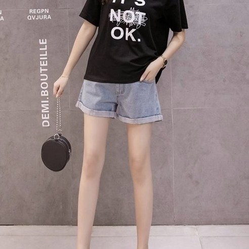 쿠밍 임산부 편안한 청바지
