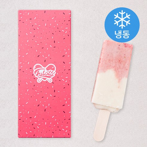 푸롤리 딸기 코코넛 아이스롤리팝 (냉동), 2개입, 1개