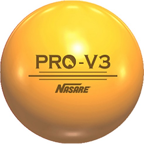 나사레 파크골프공 3피스 6cm PRO-V3, 옐로우, 1개입, 1개