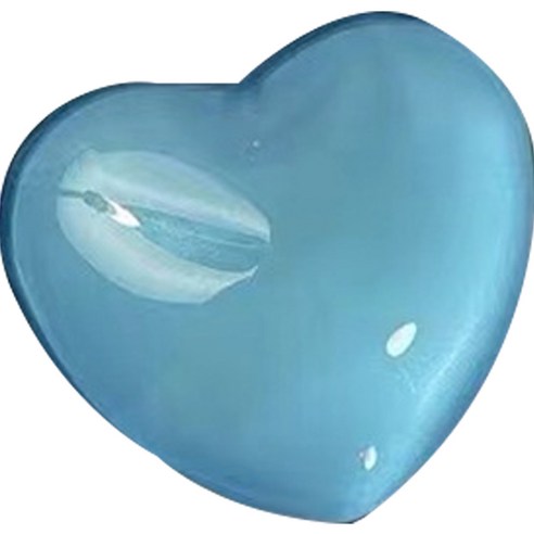 피어니스트 러블리 하트 휴대폰 그립톡, 블루, 1개