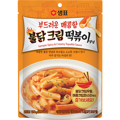 샘표 불닭크림 떡볶이양념, 120g, 1개