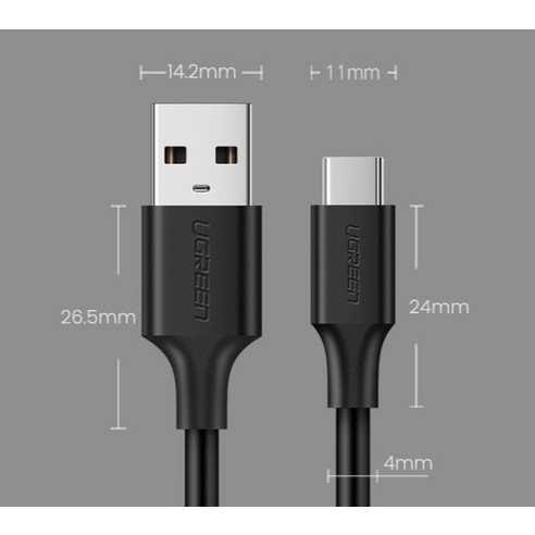유그린 USB 3.1 Gen1 C타입 고속충전 케이블
