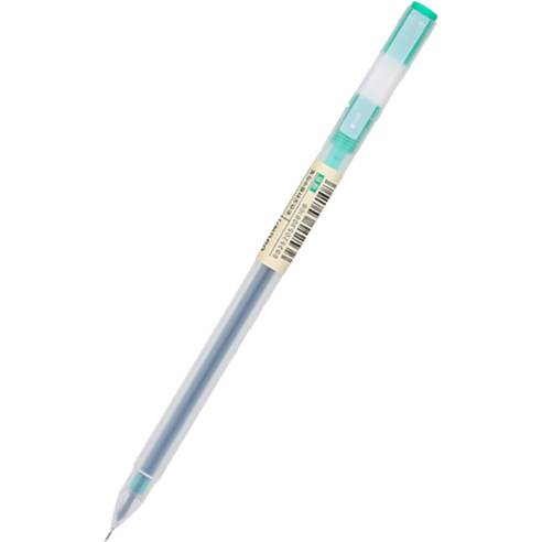 서명 델리 컬러 중성 잉크 볼펜 0.5mm, 그린, 1개