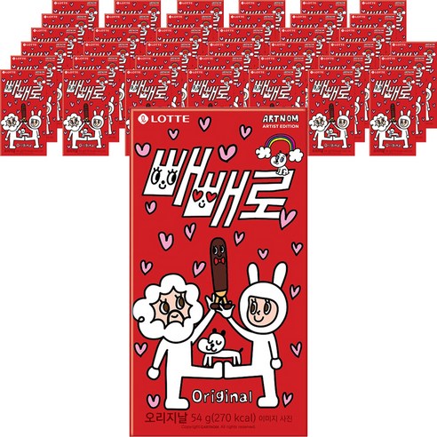 빼빼로 오리지널, 54g, 40개