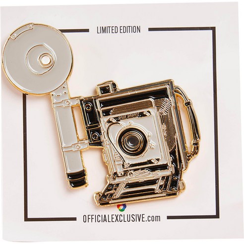 OfficialExclusive 스피드라이트 대형 카메라 골드 뱃지 P184, 1개