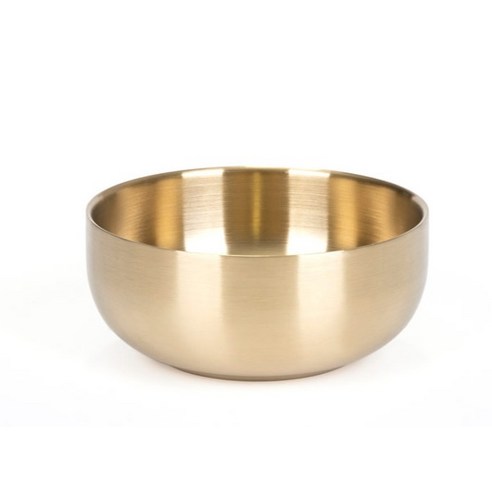 골드빛 우아함으로 식사를 더욱 특별하게, 키친아트 금상첨화 티타늄 이중 국대접