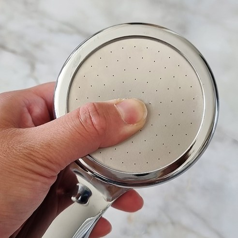 강력한 물 스트림을 경험할 수 있는 두진 수압상승 샤워기 헤드 + 꼬임방지 튜브형 샤워호스 1.5m 세트