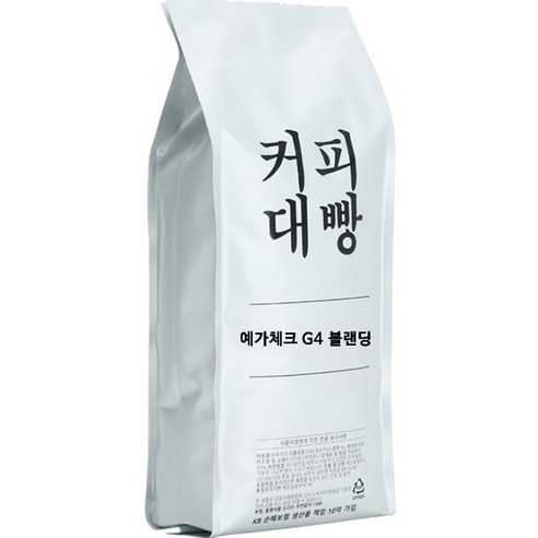 커피대빵 예가체프 G4 센서리 블랜딩 원두커피, 홀빈(분쇄안함), 1kg, 1개