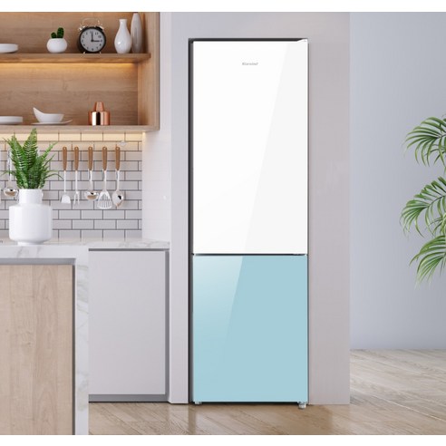 캐리어 피트인 파스텔 콤비 일반형 냉장고 250L 방문설치: 에너지 효율적이고 용량이 크며 편리한 냉장 솔루션