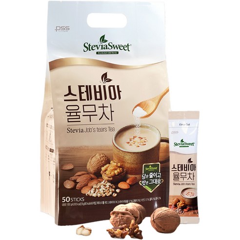 펄세스 스테비아 율무차 50p, 18g, 50개입, 1개