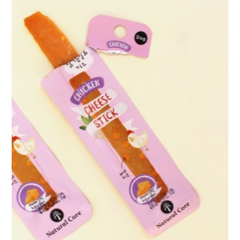 사랑하는 반려견을 위한 맛과 영양, 네츄럴코어 델리플러스 치킨 치즈 스틱
