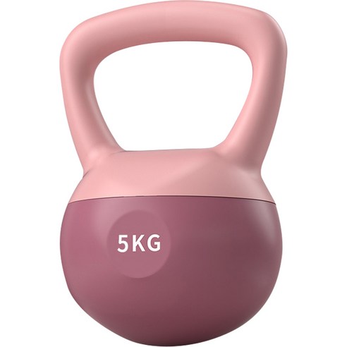 로이윙 소프트 말랑말랑 케틀벨, 핑크, 5kg, 1개