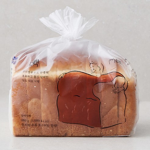 밀도 담백 식빵, 480g, 1개