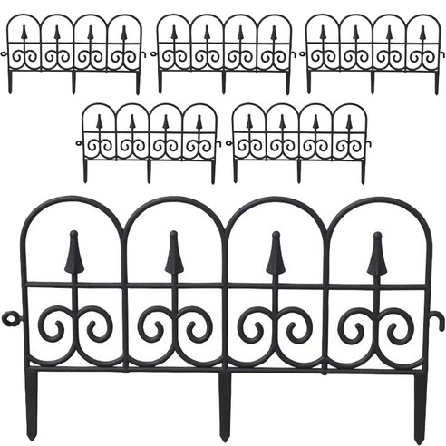 라이프스윗 정원 꾸미기 마당 조립식 펜스 화단 울타리 6p, 그레이 실내정원 Best Top5