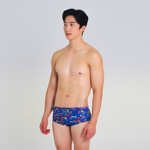 랠리 남성용 탄탄이 숏사각 실내 수영복 NSMR472