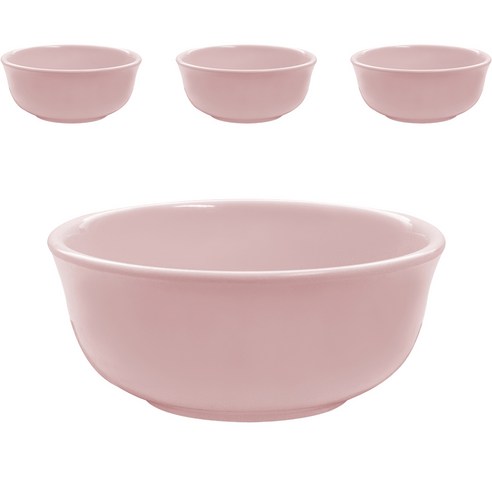 국산 로야 멜라민 볼 키즈볼 12cm, 핑크, 4개