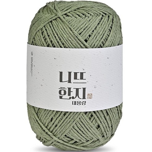 니뜨 한지 뜨개실 150g, 07 카키, 1개