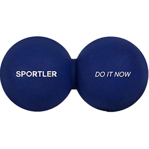 스포틀러 실리콘 듀얼 마사지볼, 마린네이비, 1개