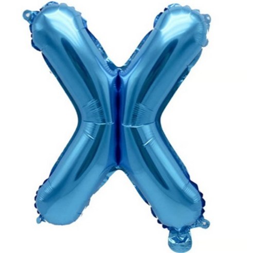 팡파티 레터링 알파벳 풍선 X 40cm, 블루, 1개