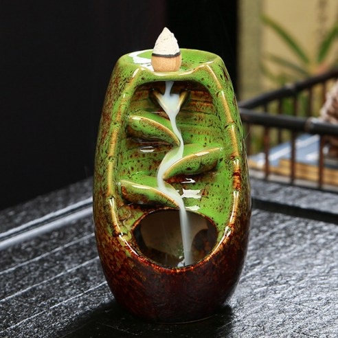 릴리더즈 인센스 콘 홀더 8 x 13cm, 그린