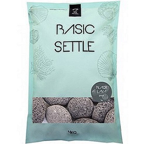 HTNATURAL 베이직 세틀 페블 자갈 4kg, 블랙라바, 1개
