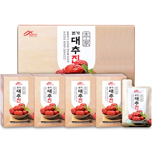 밀양한천 본가 대추진 7p, 70ml, 4개