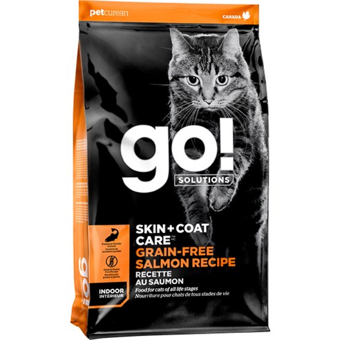 go 전연령 고양이 스킨앤코트 레시피 건식사료 인도어, 연어, 1.3kg, 1개