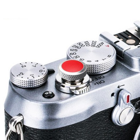 인기좋은 라이카x2 아이템을 지금 확인하세요! JJC 후지 카메라 디럭스 셔터 소프트버튼 그레이 + 레드: 촬영 경험을 향상시키는 필수품