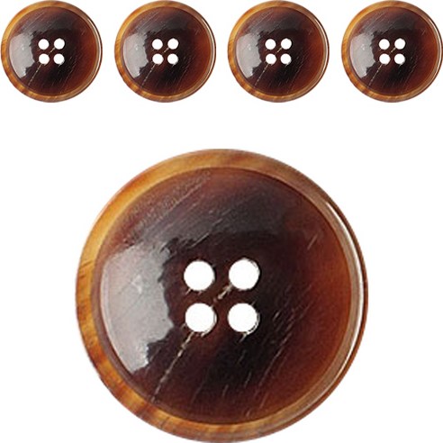 동대문단추왕 코트 정장 뿔09 HS143 단추 15mm, 5개, 연탈