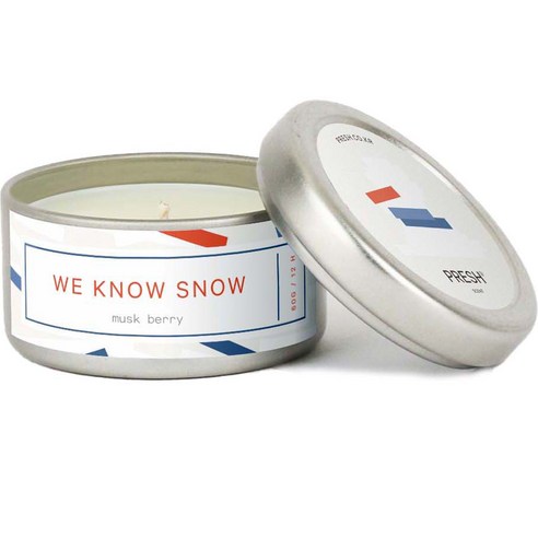 프레쉬 소이 캔들 향초 스몰 60g, WE KNOW SNOW 머스크 베리, 1개