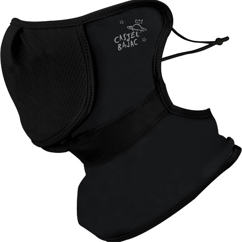 까스텔바작 여성용 호흡이 편안한 페이스가드 벨크로 덮개형 CSW-112, 블랙