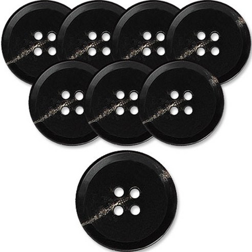 동대문단추왕 고급 무광 코트 가디건 단추 25mm, BK(옥스퍼드), 8개