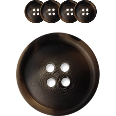 동대문단추왕 고급 무광 코트 가디건 큰 사이즈 단추 28mm, 호동/BR, 5개, BR(호동)