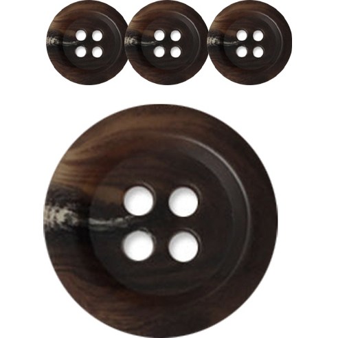 동대문단추왕 고급 무광 코트 가디건 큰 사이즈 단추 30mm, 더샾/BR, 4개, BR(더샾)