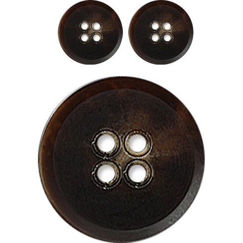 동대문단추왕 고급 무광 코트 가디건 큰 사이즈 단추 33mm, 마크롱/BR, 3개, BR(마크롱)