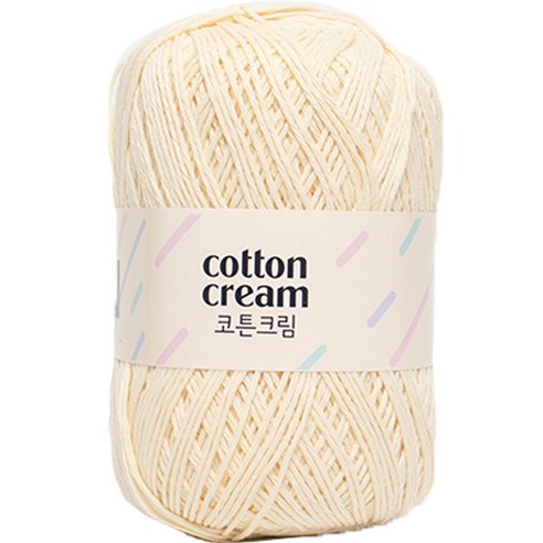 yarna 코튼크림 뜨개실 70g, 801 아이보리, 1개