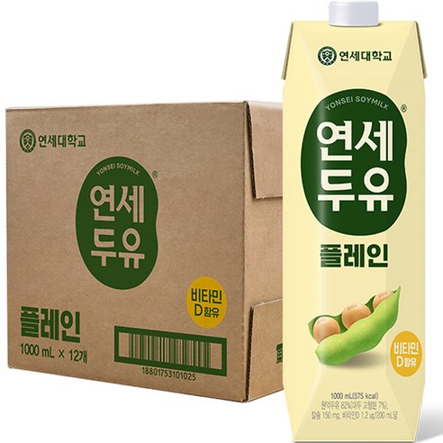 연세두유 플레인, 1L, 12개 1L × 12개 섬네일