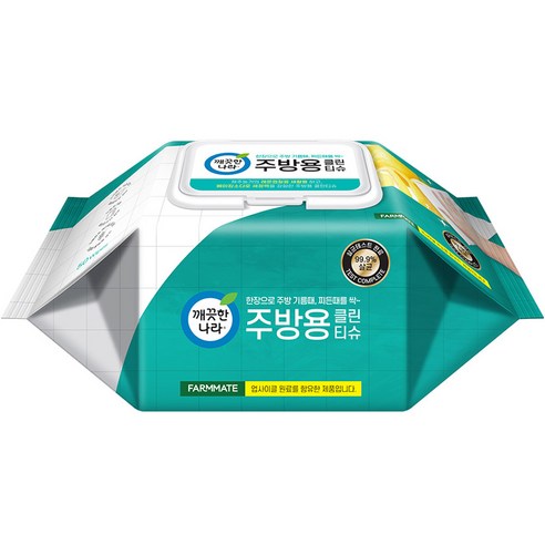 깨끗한나라 주방용 클린티슈 캡형, 50매, 1개