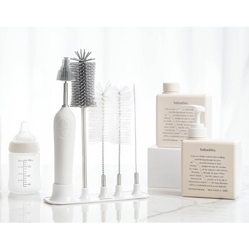 꿈비 전동 젖병세척솔로 손목은 편안하게, 젖병은 깨끗하게!