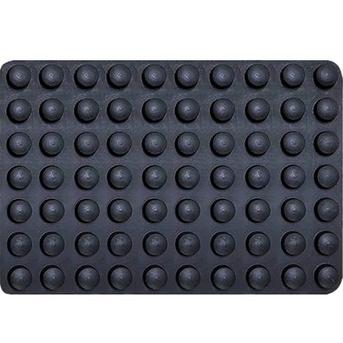명가철물 3M 미끄럼방지 소음방지 실리콘 범폰 70p, 검정, 1개