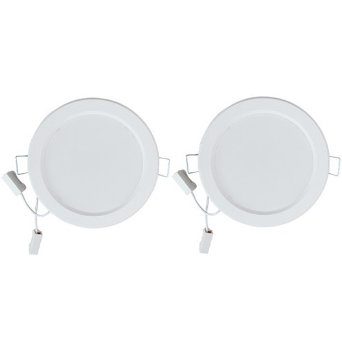 루시아 LED 8W 디밍 다운라이트 매입등 외경 115mm x 높이 30mm x 타공 85mm, 주백색, 2개