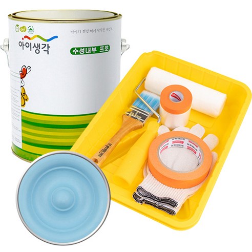 삼화페인트 아이생각 친환경 수성내부 프로 4L 도구세트, 윈디데이, 4000ml, 1개