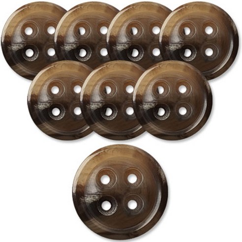 동대문단추왕 무광 코트 가디건 단추 두툼이 21mm, 8개, DBG