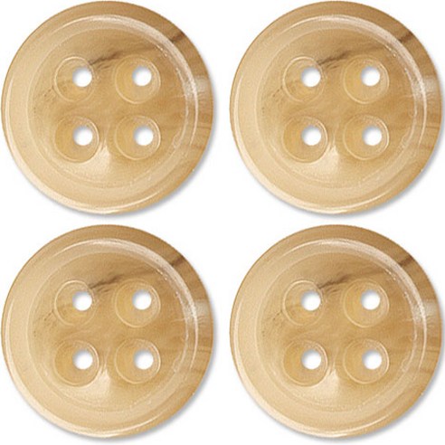 동대문단추왕 고급 무광 코트 가디건 단추 베이지 25mm, 두툼이 LBG, 4개