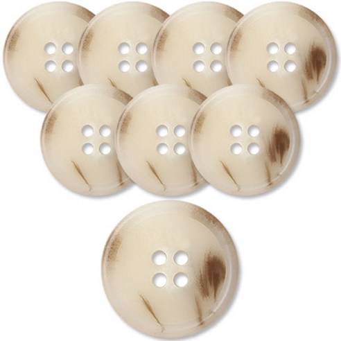 동대문단추왕 고급 무광 코트 가디건 단추 베이지 25mm, 소리아 LBG, 8개