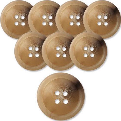 동대문단추왕 고급 무광 코트 가디건 단추 베이지 25mm, 호동 LBG, 8개