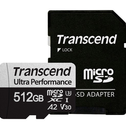 트랜센드 340S Ultra Perfomance 마이크로SD 메모리카드, 512GB