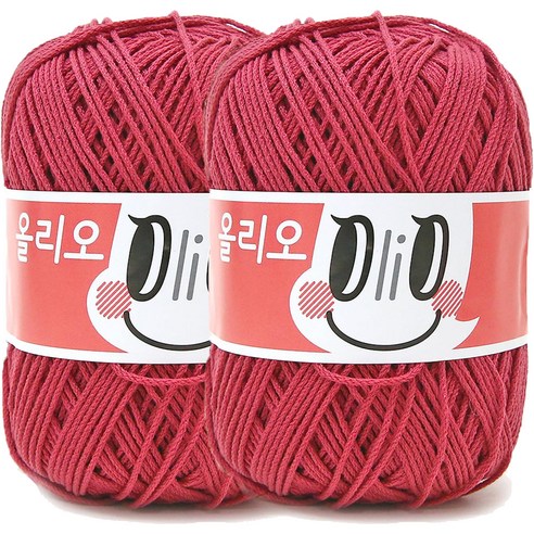 니뜨 올리오 뜨개실 70g, 707 로즈핑크, 2개