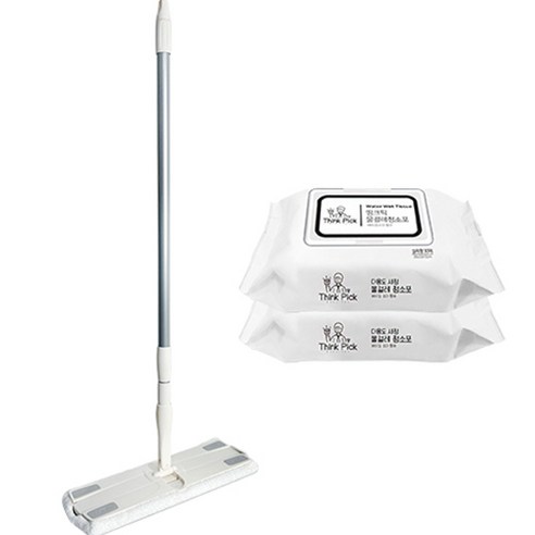 띵크픽 2in1 코코 청소포 밀대걸레 + 물걸레 청소포 2p, 1세트