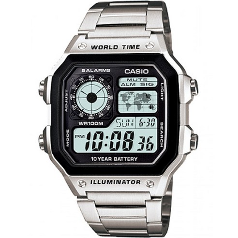 Casio digital silver discount